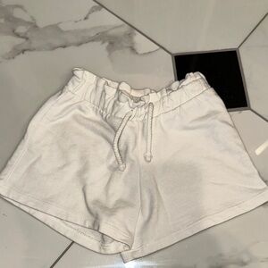 Zara White Athletic Women's Shorts
